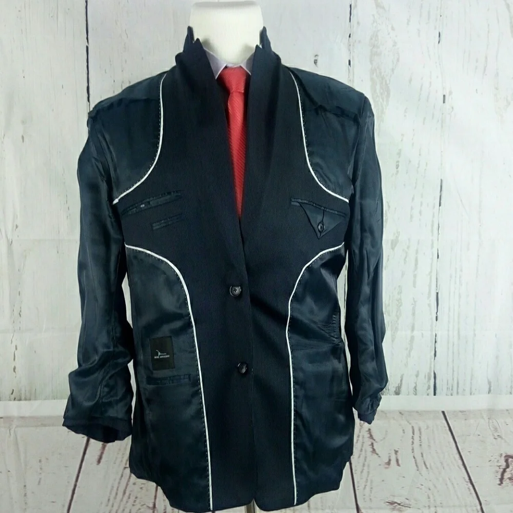 Marc Anthony 40R Blue Suit Blazer Sports Coat